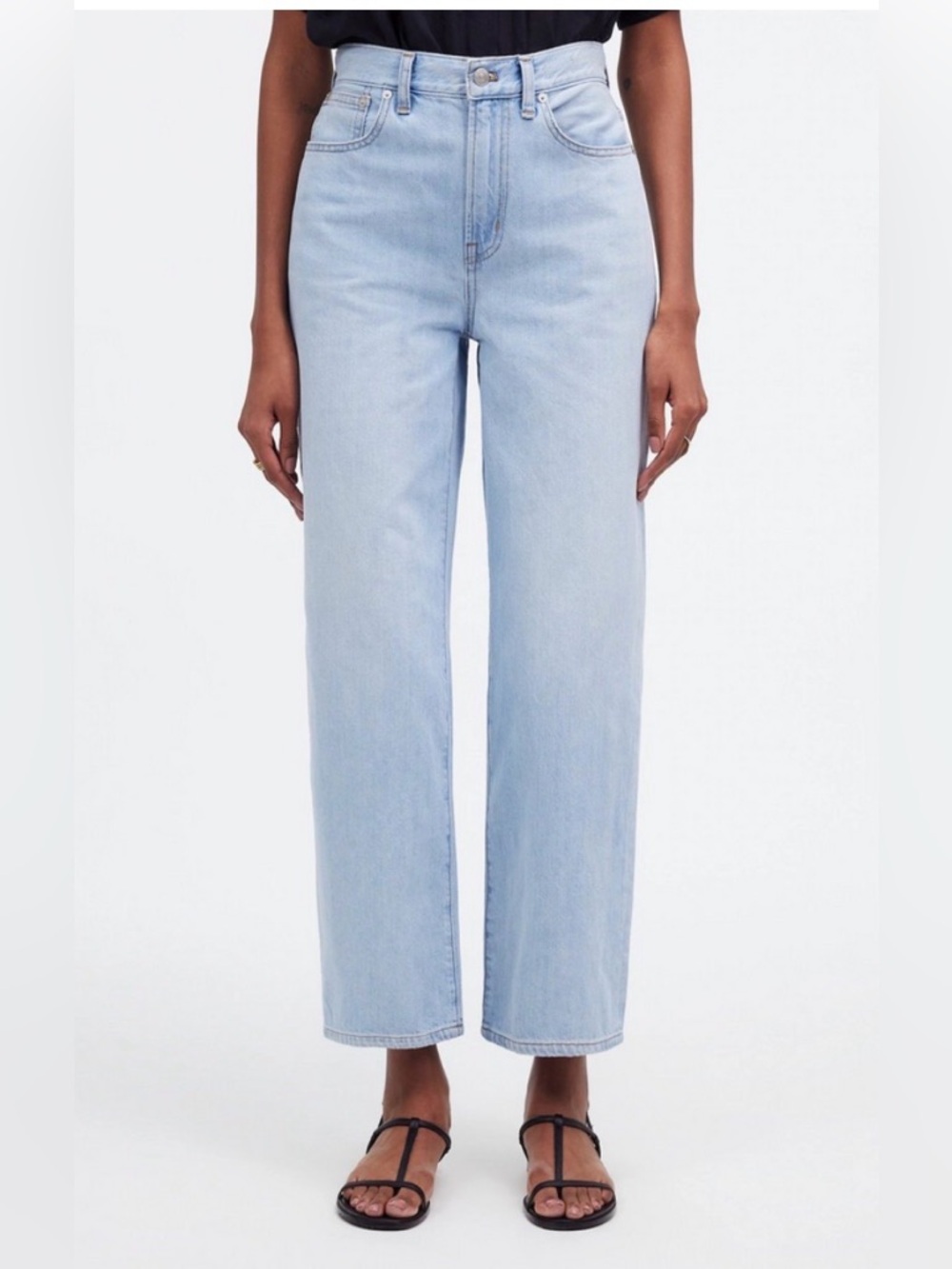 NWT Madewell the perfect vintage wide leg crop jeans